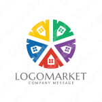 家とアスタリスクと繋がりのロゴ