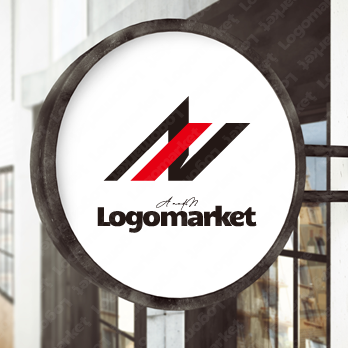 イニシャルと力強いとイノベーションのロゴ