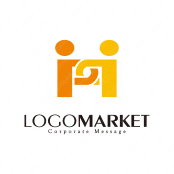 人と腕を組むとパートナーのロゴ