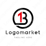 Bと1とナンバーワンのロゴ