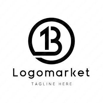 Bと1とナンバーワンのロゴ