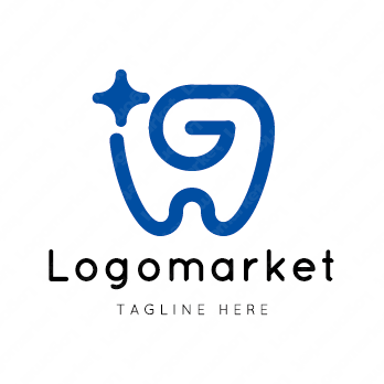 Gとgと歯のロゴ