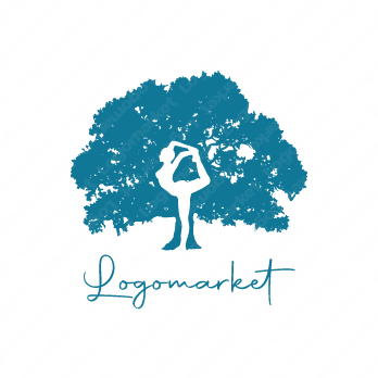 ヨガとティラピスと健康のロゴ