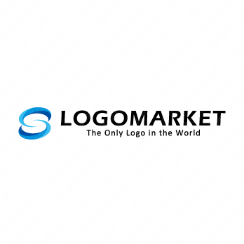 流れと渦と循環のロゴ