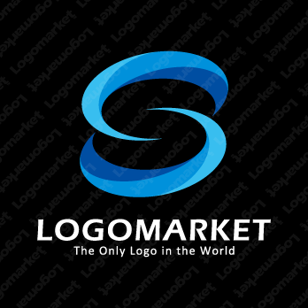 流れと渦と循環のロゴ