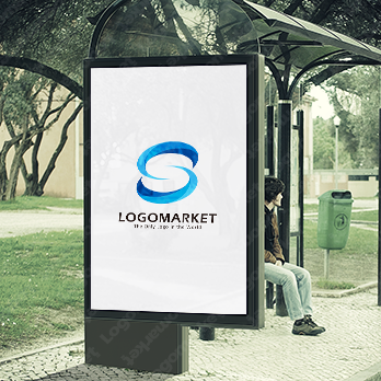 流れと渦と循環のロゴ