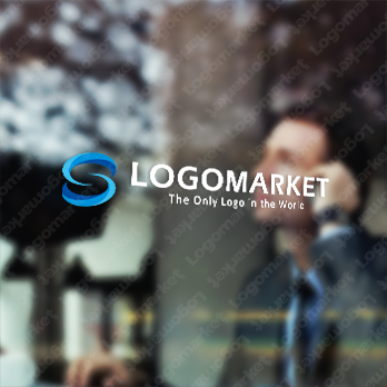 流れと渦と循環のロゴ