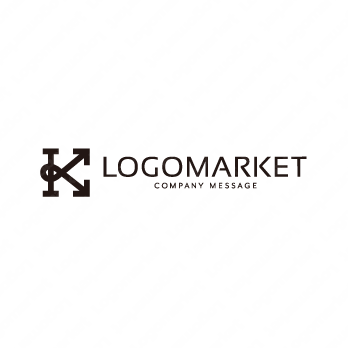 IとKと矢印のロゴ