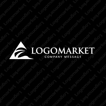 鶴と日の出とAのロゴ