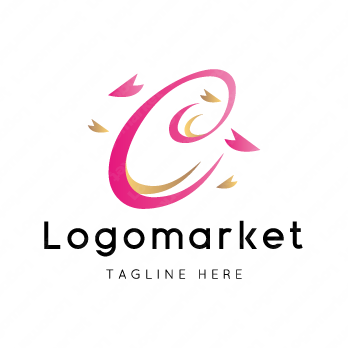 Cとcと桜のロゴ