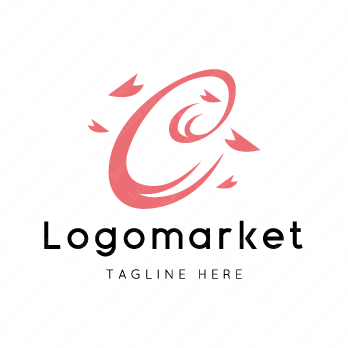 Cとcと桜のロゴ