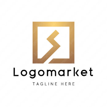 Sとsと正方形のロゴ