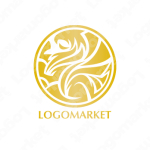 グリフィンとグリフォンと鷹のロゴ