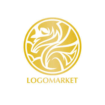 グリフィンとグリフォンと鷹のロゴ