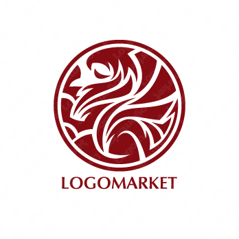 グリフィンとグリフォンと鷹のロゴ