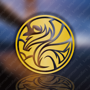 グリフィンとグリフォンと鷹のロゴ