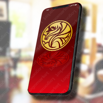 グリフィンとグリフォンと鷹のロゴ