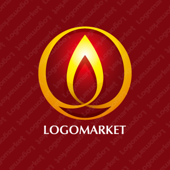 炎と円と灯のロゴ