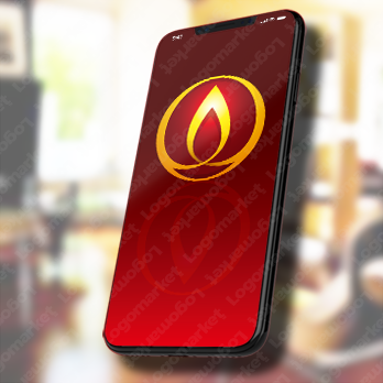 炎と円と灯のロゴ