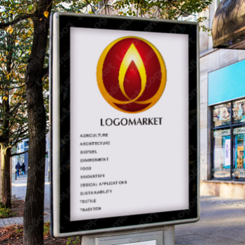 炎と円と灯のロゴ