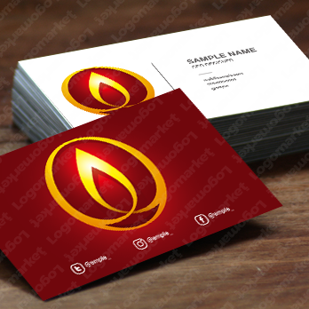 炎と円と灯のロゴ