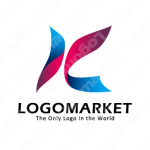 翼と躍動とエネルギーのロゴ