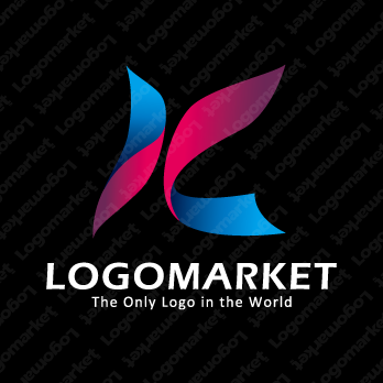 翼と躍動とエネルギーのロゴ