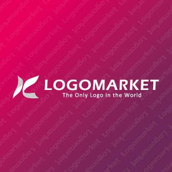 翼と躍動とエネルギーのロゴ