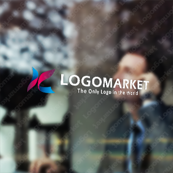 翼と躍動とエネルギーのロゴ