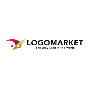 ピエロと境界と二面性のロゴ