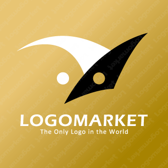 ピエロと境界と二面性のロゴ