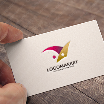 ピエロと境界と二面性のロゴ