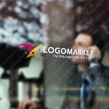 ピエロと境界と二面性のロゴ