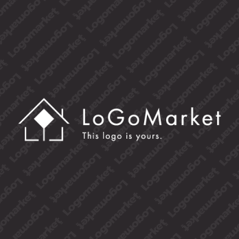 家と木と自然のロゴ