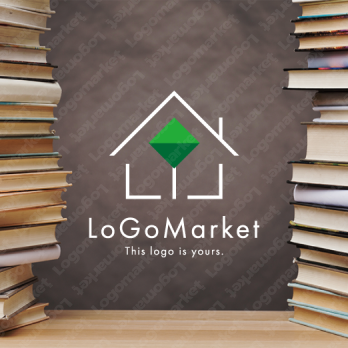 家と木と自然のロゴ