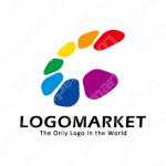 カラフルと多様性と調和のロゴ