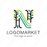 木と水と自然のロゴ