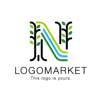 木と水と自然のロゴ