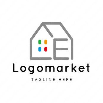 Eとeと家のロゴ