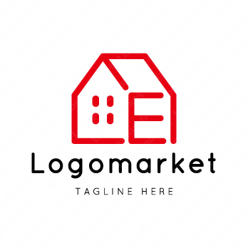 Eとeと家のロゴ