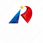 Rと立体と発展のロゴ