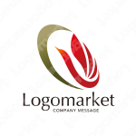 鳥と幸運と成功のロゴ