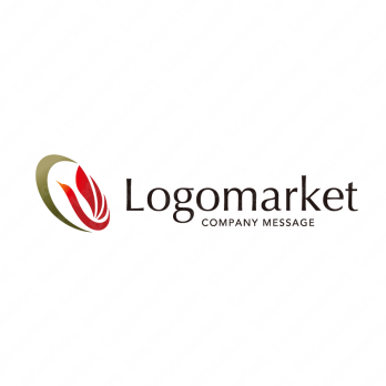 鳥と幸運と成功のロゴ