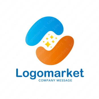 手と幸運と繋がりのロゴ