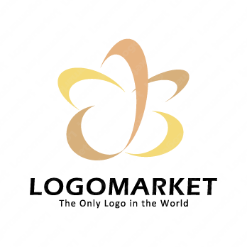 花と星と結びつきのロゴ