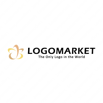 花と星と結びつきのロゴ