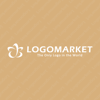 花と星と結びつきのロゴ