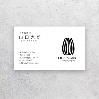 茶器とお茶と和風のロゴ