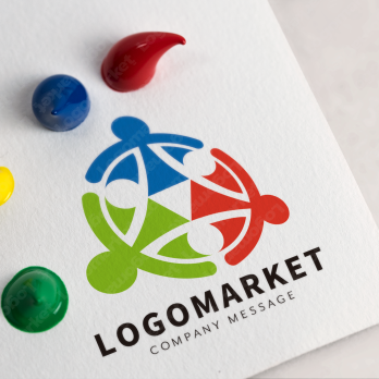 Aとaと虹のロゴ