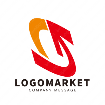 Sと矢印と成長のロゴ